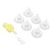 Buy Baby Pacifiers - Integrated Silicone Replacement 6 Pack for Newborns & Breastfeeding | International Shipping - Buy Online on GoSupps.com