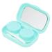 Anggrek contact lens container mini storage for soaking contact lenses cute portable contact lens container storage box soaking-soft storage set (yellow blue green)