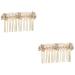 minkissy Accessories hair hair accessories crystal Hair up bride rhinestone hair comb bridal hair pin bow tie gold hair clip bride hair accessories wedding bride comb hair comb Comb