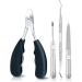 Nail Clipper for Thick Nails Toe Nail Clippers Nail Correction Thick Nails Ingrown Toenails Nippers Cutters Dead Skin Dirt Remover Pedicure Care Tool (Color : Black-B) - Buy Online on GoSupps.com
