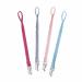 LATRAT 4 pieces pacifier chain for babies attachment for pacifiers made of cotton for bibs triangular made of fabric