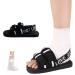 DEEYOTA Post Op Shoe for Broken Foot Adjustable Medical Walking Boots Fracture Shoes for Foot Injuries Postoperative Orthopedic Rehabilitation Cast Shoes for Fractures and Sprains-Left or Right Black M