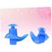 Unomor 5 Pairs Swimming & Diving Silicone Earplugs Set - Blue Pool Accessories with Nose Clip, Mute Sleeping Earbuds - Buy Online on GoSupps.com