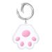 AIRCODE Cat Dog Mini GPS Tracking Locator Loss Prevention Waterproof Device Tool Portable Bluetooth Tracker Paw Design for Pet Luggages Kids Key Wallet (Pink)