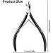 KMZ Cuticle Nippers Stainless Steel Professional Cuticle Cutter Trimmers Cuticle Cutters with Double Spring Manicure Pedicure Tool for Home and Salon (Black) - Buy Online on GoSupps.com