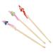 10Pcs Cartoon Doll Bamboo Earpick Spoon Clean Earwax Removers Ear Care Safe Tool