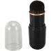 Retractable Makeup Brushes Portable Loose Powder Small Compact Dense Bristle Brush with Travel Cover (Black) - Buy Online on GoSupps.com