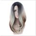 BGHJUE Halloween Wig - Long White Highlights Human Hair Weave Bundles with Closure | Brazilian Straight Non-Remy Hair Extensions - Buy Online on GoSupps.com