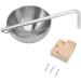 Sauna Oil Cup Sauna Aromatherapy Oil Holder Stainless Steel Essential Oil Fragrance Diffuser Bowl with Wooden Block Use for Sauna Room(Small 11.4x9.1x1in) - Buy Online on GoSupps.com