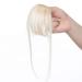 SEGO Hair Extensions with Clips - Real Hair Thick 60# Platinum Blonde Bangs Hairpiece for Instant Style Upgrade - Buy Online on GoSupps.com