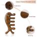 Doengdfo Head Massage Comb - Green Sandalwood Wide Tooth Acupressure Tool for Face - Portable Wooden Massager - International Shipping - Buy Online on GoSupps.com