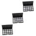 Hemoton 3pcs 15 Eyeshadow Case Empty Cosmetic Case Travel Makeup Case Cosmetic Cases for Traveling