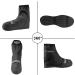 Flintronic Waterproof Bicycle Overshoes - Unisex Windproof & Dirt Repellent Shoe Covering with Reflectors | Black - Buy Online on GoSupps.com