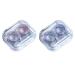 Clyhon 2PCS Contact Lens Case Plastic Container with Tweezers and Suction Cup Travel Set for Outdoor Activities (Transparent)