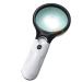 Magnifying Glass with 3 LED Lights 3X 45X Handheld Magnifier Senior Reading Super High Clarity Lightweight Good Times