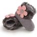 Spring Baby Winter Warm Fleece Booties | Non-Slip Soft Sole Shoes for Girls Boys | Prewalker Boots 6-12 Months Grey - Buy Online on GoSupps.com