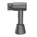 Professional Cordless Hair Dryer Fast Drying Hairdryer Travel Blowdryer Low Noise Portable Ionic Hair Dryers with Nozzle/Charging Stand Gifts for Women Gray Grey