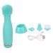 Facial Cleansing Brush with Dual Rotation Pores Cleansing Absorption Promotion 3 Heads Silicone USB Rechargeable