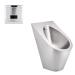 Stainless Steel Integrated Men's Urinals Wall-Mounted Vertical Toilets Induction Drainage Public Toilet Suitable for Use in Schools Hospitals Office Buildings Hotels (C)