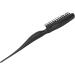 Teasing Hair Brush Portable Styling Comb Ergonomic Rat Tail Handle Home Travel (Black) - Buy Online on GoSupps.com
