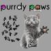 Purrdy Paws 40-Pack Soft Nail Caps for Cats - Black Kitten Claws | Pet-friendly Nail Covers - Buy Online on GoSupps.com