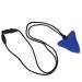 Cute Baby Teether Toy Silicone Teether Baby Teething Toy Bite Chew Toy for Baby Child Silicone Teething Necklace (Blue)