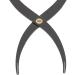 Golden Ratio Symmetrical Eyebrow Ruler Stainless Steel Measuring Tool for Eyebrows Professional Microblading and Makeup Portable (Black) - Buy Online on GoSupps.com