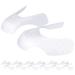 6 Pairs Shoe Crease Protector for Sneakers: Jordans Air Force 1 Dunks - Anti Crease Shoe Inserts Prevent Crease Guard for Boots - Men Women Youth Kids Size 5.5-9 - White White Size M (5.5-9)