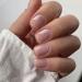 Sethexy Minimal French Short Square False Nails Collection Nude Pink Press on Nails Glossy Fake Nails 24Pcs Full Cover Acrylic Stick on Nails for Women and Girls Reverse Purple French