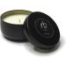 Rosbas Palo Santo Scented Candle - Natural Soy Wax Black Metallic Tin 6 oz Handmade in the USA Non-Toxic Long Burn Time - Buy Online on GoSupps.com
