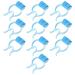 COHEALI Nose Plugs Jewelry Accessories 10Pcs Nose Stop Clips Nose Bleed Stopper Plastic Foam Nose Clips Nose Pincher Nasal Clip for Emergency Accident 6.5X4CM Lady Parts Snore Strips Sky-blue-1