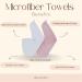 KURL & KO Microfiber Hair Towel Wrap for Women | Anti-Frizz Quick Drying Hair Turban | Lightweight & Absorbent Pink Hair Wrap - Buy Online on GoSupps.com