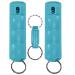 VEXOR Pepper Spray GelPolice StrengthFlip-Top & Finger GripQuick Release Key Ring20+ Shots10-12 Ft. Range5 Colors Teal