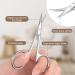 LOPHE Professional Stainless Steel Nail Scissors - Multipurpose Cuticle & Dead Skin Scissors for Nails, Nose Hair, Eyelashes, and Eyebrows - Buy Online on GoSupps.com
