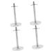 Angoily 4 pieces of razor holder holder for shower razor stands for shaving brush gifts for men men's suits razor stand beard brush holder aluminum alloy man friend