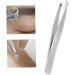 Nose Hair Tweezers Stainless Steel Round Tip Face Hair Remover Eyelash Eyebrow Tweezers - Buy Online on GoSupps.com