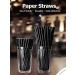 BUYERSbasics Biodegradable Black Paper Straws Individually Wrapped - Pack of 100 4-Layer Extra Strength Long-Lasting Durability Anti-Fizzing Material (1 X 100/Pack) - Buy Online on GoSupps.com