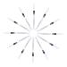 VINTORKY 12pcs Eyeliner Pencil Makeup Pen Colored Highlighters Long Lasting Eyeliner Brow Pen Wooden Pole