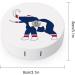 Wyoming Elephant Flag Round Case For Contact Lens Kit Storage Box with Mirror Printed - Buy Online on GoSupps.com