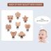 8-Pack Wooden Pacifier Clips - Durable Stylish Baby Pacifier Holders for International Shipping - Buy Online on GoSupps.com