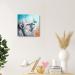 Yidepot Colorful Lion Butterfly Wall Art - Cute White Lion Playing with Butterfly | 50x50CM Kids' Bedroom Decor - Buy Online on GoSupps.com