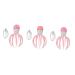 Frcolor 3st massager of electrical scalp scratchy scratchy head massage with tingling scribble scratching post for the scalps ABS baby octopus handheld pink