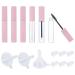 Phoetya 10ml empty mascara tube 6 pieces refillable mascara tube with eyelash rod Eyeline container tube bottle bottle with rubber inserts and funnels set for DIY eyelash cream mascara