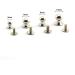 ZRM&E 15PCS 6mm Silver Round Head Button Screw Stud Rivets for Leather Craft DIY Decoration - Buy Online on GoSupps.com