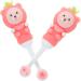 Healvian Children's Toothbrush Set - 6 Soft Bristle Cartoon Baby Brushes for Toddler Teeth Care - Pink Bear Design - Buy Online on GoSupps.com