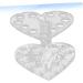 Mikinona 1pc Nail Art Penholder Nail Art Brush Holder Makeup Pen Stand Art Painting Pen Stand Manicure Pen Holder Pen Display Stand Holder No Bend Hair Clips Heart-shaped Makeup Brush 8.7x8.5cm Silver - Buy Online on GoSupps.com