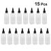 Minkissy 15PC Salon Shampoo Container Set - Black 100ml Empty Plastic Bottles for Hair Color & Hairdresser Tools - Buy Online on GoSupps.com