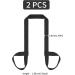 Durable Adjustable Yoga Mat Sling - 2 Piece Carrying Strap for Easy Transport - Black Yoga Mat Carrier Belt - Buy Online on GoSupps.com