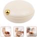 Garneck Travel Pill Organizer - Portable Daily Pill Case for Outdoor Travel - Warm Porcelain White - Buy Online on GoSupps.com
