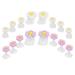 FRCOLOR 2 Boxes Manicure Toe Separator Silicone Flower Shape Toe Spacers Divider Reusable Toenail Stretchers Cushions for Women Men Style 1